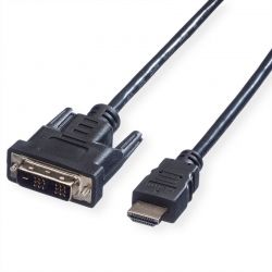Καλώδιο Hdmi Σε Dvi (18+1) 1M (1920X1200/60Hz) Value 11.99.5519-20