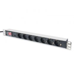 Πολυπριζο 19&Apos; 7Xsch Σε Sch Με Διακόπτη And Overload Prot, 2M Digitus DN-95403