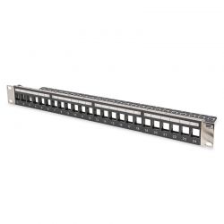 Keystone Panel 1U 24P(Με Στήριγμα Kαλωδίων&Amp;Γείωση ) Digitus DN-91411-LF