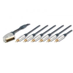 Scart Cable Σε Svhs+6 Rca 5M Hq Digitus AK-AV 534