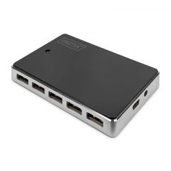 Hub 10 Port Usb 2.0  Με Τροφοδοτικο Digitus DA-70229