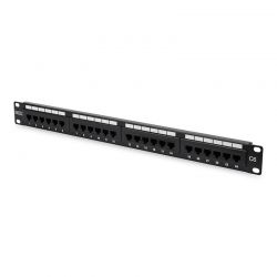 Patchpanel 24 Port Cat6  Utp Μαυρο Digitus DN-91624U