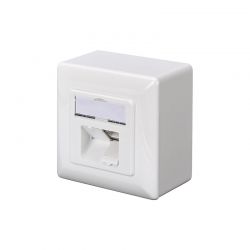Πριζα Επιτοιχια/Χωνευτη Stp 2*Rj45 Cat5E Καπακι Digitus DN-9002-N