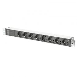 Πολυπριζο 19&Apos; 8Xsch Σε C14 2.0M Aluminum With Pre-Fuse(Black) Digitus DN-95410