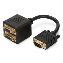 Vga Cable Splitter 0.2M Digitus AK-310400-002-S