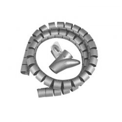 Σπιραλ Καλωδιων 30Mm Γκριζο 2M Με Εγκοπη Oem-T 21949
