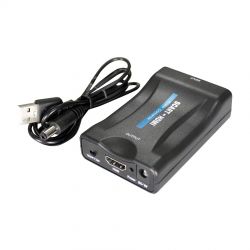 Converter Scart To Hdmi With Upscaler Transmedia CS34L