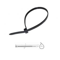 Cable Ties 100 X 2.5Mm Μαυρο (100Τεμ ) Oem-T 21207