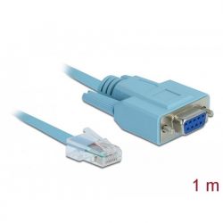 Cable Rs-232 Db9 Female To 1 X Serial Rs-232 Rj45 Male 1 M Delock 63341