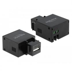 Keystone Module Usb Type-A Charging Port 2.1 A Black Delock 86506