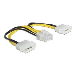 Καλωδιο 8Pin (Eps) Σε  2Χ4Pin Molex (For 8Pin Motherboard Only) Delock 83410