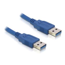 Usb Cable Type A-A V. 3.0 0.5M Μπλε Delock 83121