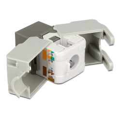 Keystone Cat6 Utp Rj45 Jack To Lsa  Grey Delock 86342
