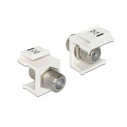 Keystone F Type F/F Λευκο Delock 86300