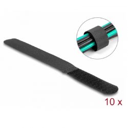 Hook And Loop Cable Ties 180X20Mm (10 Pieces) Delock 19110