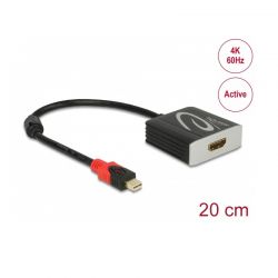 Adapter Mini Display Port M / Hdmi F 4K 60Hz Delock 62735