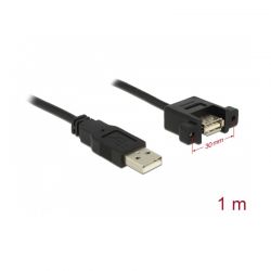 Cable Usb 2.0 Type-A Male &Gt; Usb 2.0 Type-A Female Panel-Mount 1 M Delock 85106