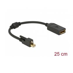 Adapter Mini Display Port M / Display Port F 4K Delock 62638