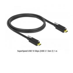 Usb Cable Type-C M To Type-C M 10 Gbps 1M With Screw Delock 83719