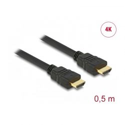 Καλώδιο Hdmi 0.5M 4K Gold P.  W.Ethernet Delock 84751