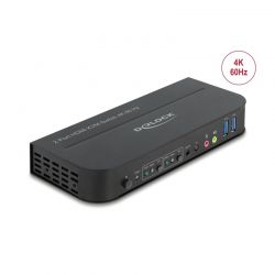 Kvm 2Port Hdmi 4K/60 Hz Usb 3.0 And Audio Delock 11481