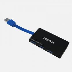 Hub 4 Port Usb 3.0 Black (Χωρις Τροφοδοτικο) Approx HT5B