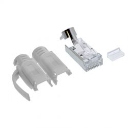 Βυσμα Rj45 Cat6A (Stp) With Insert &Amp; Bend Protection (10 Tem) Μονοκλωνο Intos 76006A