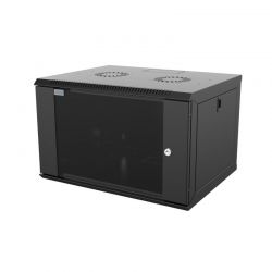 Επίτοιχη Com Βοχ Wall 9U Με Βάθος 450Mm  Μαύρη (Οπές Μ10) Mirsan WTC09U45MN.01