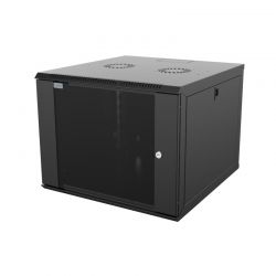 Επίτοιχη Com Βοχ Wall 9U Με Βάθος 600Mm  Μαύρη (Οπές Μ10) Mirsan WTC09U60MN.01