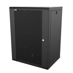 Επίτοιχη Com Βοχ Wall 16U Με Βάθος 450Mm  Μαύρη (Οπές Μ10) Mirsan WTC16U45MN.01