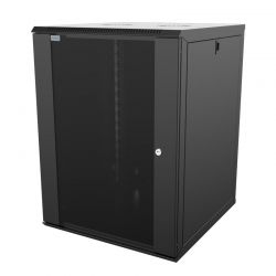 Επίτοιχη Com Βοχ Wall 16U Με Βάθος 600Mm  Μαύρη (Οπές Μ10) Mirsan WTC16U60MN.01