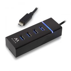 Hub Usb Type-C M To 4 Port Usb 3.0 Type-A F New Code Ac6415 Intronics EW1137