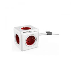Πολυπριζο 5X  Σουκο 1.5M White/Red Powercube Intronics BN3000