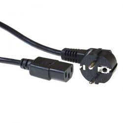 Καλωδιο Τροφοδοσιας 2M Schuko Plug Μαυρο Intronics AK5015