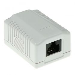 Πριζα Αυτοκολλητη Επιτοιχια 1Χrj45 Utp Cat6 Intronics FA6003