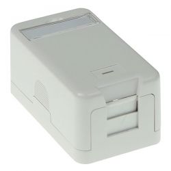 Πριζα Αυτοκολλητη Επιτοιχια 1*Rj45 W/O Keystone Intronics FA6011