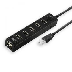 Hub 7 Port Usb 2.0 With On/Off Switch Intronics AC6215