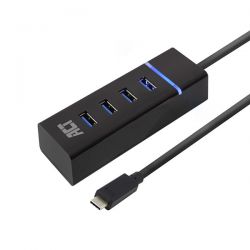 Hub Usb Type-C M To 4 Port Usb 3.2Gen1 Type-A F  5Gbps Intronics AC6415