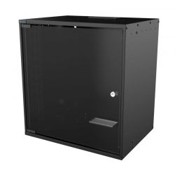 Επίτοιχη Καμπίνα 12U Με Βάθος 400 Mm Black Mirsan SOH12U40MN.01