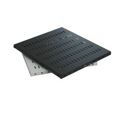 Ραφι 1Uγια Rack Με Βαθος 80Cm 50Kgr L= 52,5 Χωρίς Αυτιά/Brackets (Black) Mirsan SBR80.01