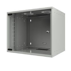 Επίτοιχη Καμπίνα 9U Με Βάθος 450 Mm &Apos;&Apos;Flat Pack&Apos;&Apos; Light Grey (Οπες Μ10) Mirsan SOH09U45DE19.02