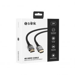 καλώδιο HDMI 3m Gold v2.0 (4096x2160@60Hz) 37595/SLX-HD4K03 S-Link