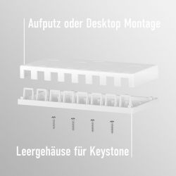 Keystone Surface Mounted Box 8 Port EC020400007 EFB