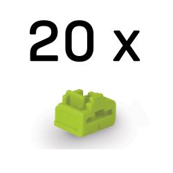 Port Blocker RJ45 (without key) Pack of 20 Green 47895 Lindy