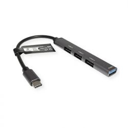 HUB USB Type-C M to 3 ports USB 2.0 Type-A F & 1 port USB 3.2gen1 Type-A F S3017-10 Standard