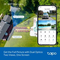 Camera Outdoor Dual Lens 2K 3MP Pan/Tilt Tapo C545D TP-Link