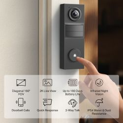 Video Doorbell Mini Camera 2K Tapo D205 TP-Link