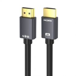 καλώδιο HDMI 5m Gold v2.1 8K(7680 x 4320@60Hz) 42462/SL-HM8K05 S-Link
