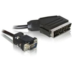 Video Scart Output To Vga Input Cable 2m 65028 ΤRΑGΑΝΤ