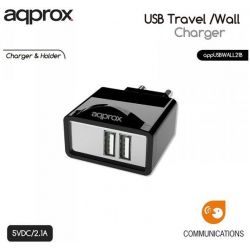 Charging Adapter Wall 2 X Usb 2.1a Black USBWALL21B ΑΡΡRΟΧ
